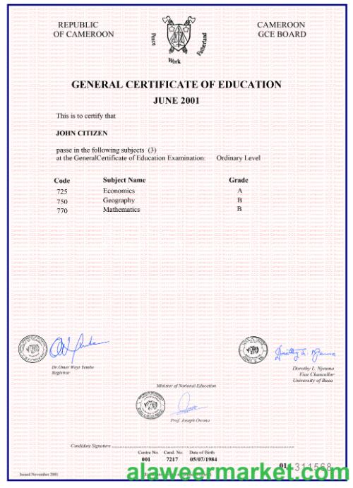 Cameroon general certificate of education